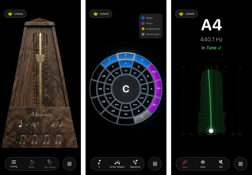 ChronoChord Features Collage on iPhone