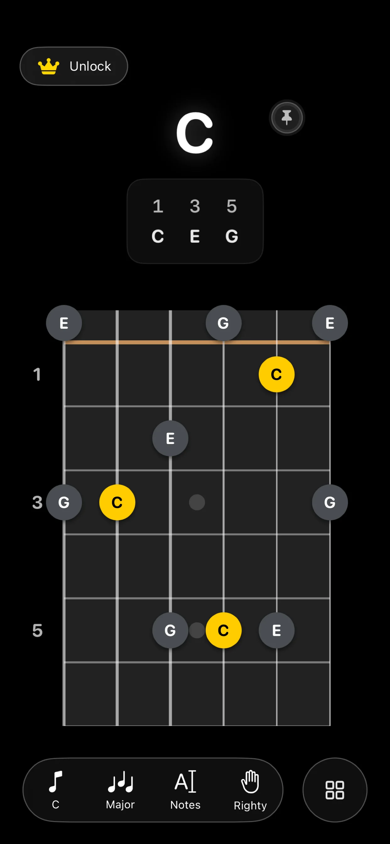 Fretboard Reference on iPhone