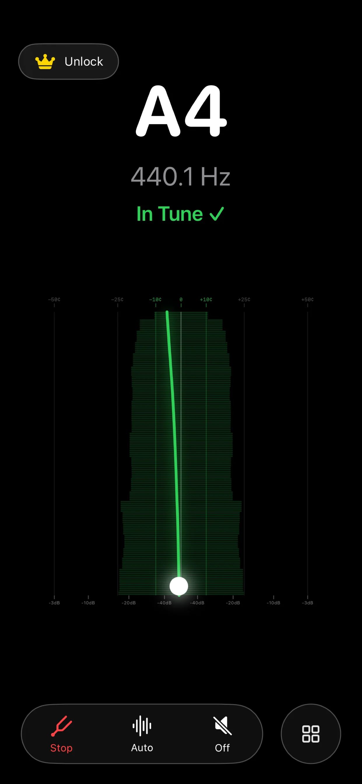 ChronoChord Tuner on iPhone